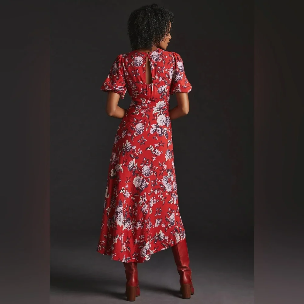Anthropologie Maeve Puff-Sleeve Dress - Picture 4 of 16